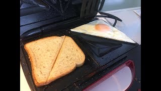 MAKE YOUR EGGS IN A SANDWICH MAKER EASY HACK [upl. by Palmore190]