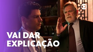 Santiago escuta briga comprometedora e vai querer explicação  Um Lugar Ao Sol  TV Globo [upl. by Atidnan705]