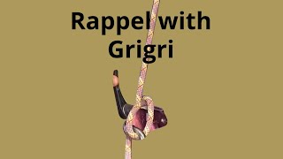 How I rappel with the Grigri  Extra friction trick [upl. by Ilatan]