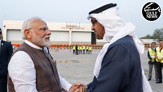 UAE President Sheikh Mohamed begins working visit to India [upl. by Neehcas733]