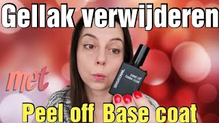 ZELF GEMAKKELIJK GELLAK VERWIJDEREN met Peel off basecoat [upl. by Horgan]