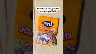 Sour little mix packet opening AMSR youtubeshorts trending viralvideo asmrcandy sourcandy [upl. by Aiem754]