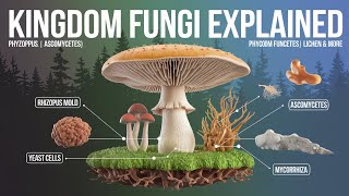 Fungi Structure and Reproduction Phycomycetes Ascomycetes Basidiomycetes in 3D Animation [upl. by Freudberg]