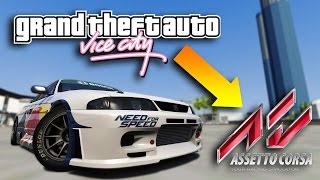 GTA VICE CITY SUR ASSETTO CORSA [upl. by Niwdog]