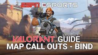 VALORANT Map Guide  Bind map call outs and locations  ESPN Esports [upl. by Birecree]