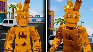 How to get Games Springtrap in Roblox Fazbears Revamp [upl. by Temhem]