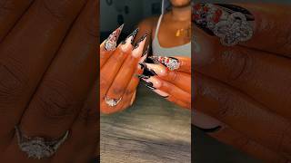 Stilettos hit every time 🖤❤️ floridanails nailtech naildesign [upl. by Fradin]