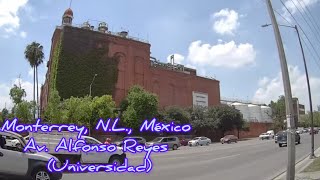 Av Alfonso Reyes Universidad Monterrey walking tour [upl. by Bern]