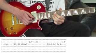 Guns NRoses  November Rain Guitar Solo Lesson WITH TABS [upl. by Eda]