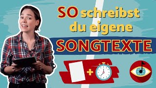 SONGTEXTE schreiben  5 Schritte für den perfekten Einstieg I SONGWRITING Live [upl. by Asilet]