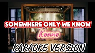 Keane  Somewhere only we know KARAOKE [upl. by Sug]