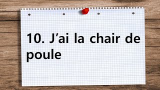 실생활 표현 10 avoir chair de poule [upl. by Melar]