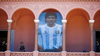 Argentine  la dépouille de Maradona transférée dans un mausolée public [upl. by Blackstock825]