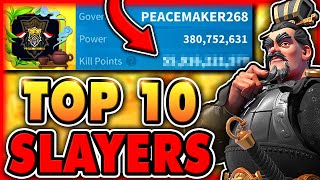 Top 10 HIGHEST KILLPOINTS in Rise of Kingdoms Fall 2024 [upl. by Malo]