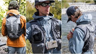 The perfect day trip pack  Simms Flyweight Vest [upl. by Annez]