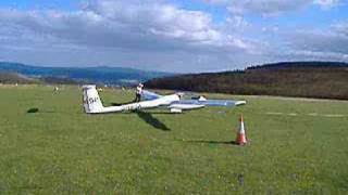 Glider winch launch at the Long Mynd Shropshire [upl. by Julienne]