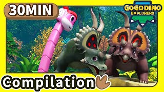 GoGoDino Explorers【2729】Compilation  Dinosaur  Kids Cartoon  Toys  Animals Videos  Season 4 [upl. by Koby275]