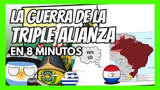 💥 La GUERRA de la TRIPLE ALIANZA en 12 minutos💥  La mayor guerra de la historia de América Latina [upl. by Yehs]