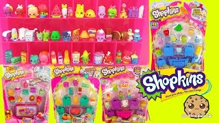 Shopkins 12 Packs Season 1  2  3 4 and Collectors Case  Cookieswirlc Video [upl. by Jannelle]