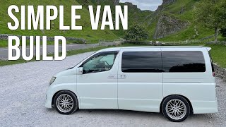 DIY Stealth Campervan  Full Van Tour  My Nissan Elgrand [upl. by Arney198]