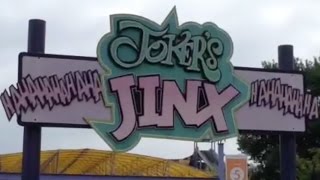 Jokers Jinx HD Review Six Flags America Roller Coaster [upl. by Raven]