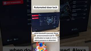 Automated Door Lock Home Assistant NodeRed ring LGTV Zigbee motion sensor and a Yale Conexis [upl. by Kappenne]