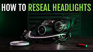 TRS Tips Resealing Headlights with OCI Butyl Rubber Glue [upl. by Gilbertina]