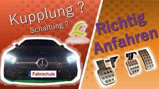 Richtig Anfahren mit der Kupplung Fahrschule Fahrschulelindner [upl. by Lasiaf]