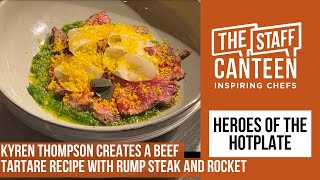 Kyren Thompson creates a Beef Tartare recipe with rump steak and rocket [upl. by Amandi]