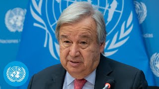 UN Chief on the annexation of Ukrainian territory  Press Conference 29 Sept 2022  United Nations [upl. by Ramsdell502]