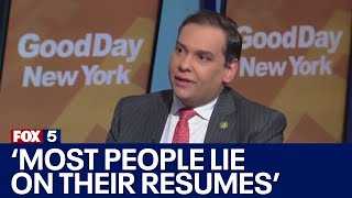 Rep George Santos on GDNY Most people lie on their resumes [upl. by Edrahc]