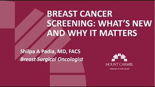 Breast Cancer Screening Whats New and Why It Matters [upl. by Janaye809]