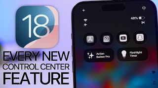 iOS 18 Control Center  Every NEW Feature [upl. by Palua]