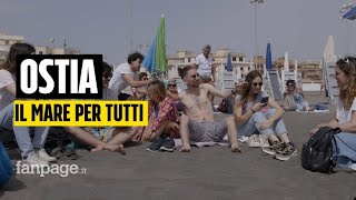 Concessioni balneari ad Ostia occupano la spiaggia con ombrelloni e asciugamani per un mare libero [upl. by Irej]