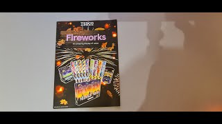 Tesco Supermarket Fireworks Leaflet 2024 Bonfire Night UK Standard Fireworks [upl. by Coonan]