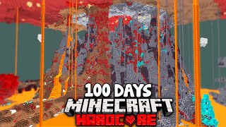 I Survived 100 Days In An AMPLIFIED NETHER In Hardcore Minecraft Heres What Happened [upl. by Bron]