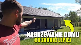 NAGRZEWANIE SIĘ DOMU blachodachówka klimatyzator duże okna strony świata wysunięty okap dachu [upl. by Nidraj]