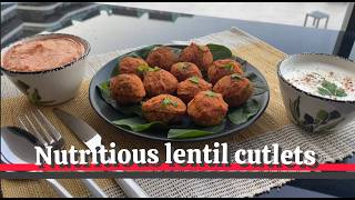 Crispy Vegan Lentil Nuggets with a Magic Sauce Mrs Vegan [upl. by Denoting]