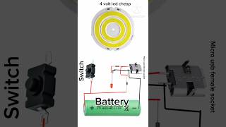 Simple Charging Light Wiring Diagram emergencylight light viralvideo youtubeshorts hrprojects [upl. by Breen]