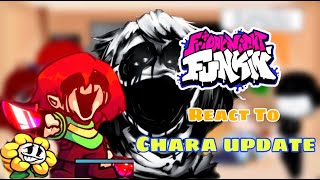 Chara 20 Update DEMO Remastered  Fnf React To Megalo Strike Back BF Undertale [upl. by Lyred155]