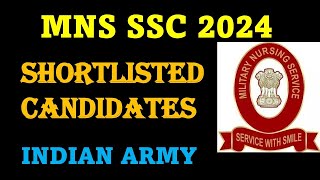 MNS SSC 2024 shortlisted candidates list mns ssc cutoff 2024 mns result 2024  mns answer key 2024 [upl. by Onitsoga]