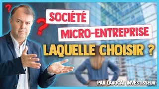 Société VS MicroEntreprise  Les différences [upl. by Bloomer796]