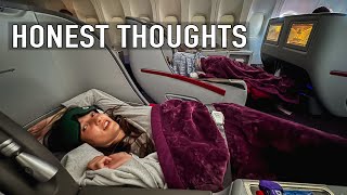 Is Qatar Airways Business Class Worth The Hype Full Review [upl. by Namhcan]