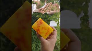 Saffron goat milk soap [upl. by Arihsaj21]