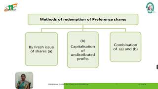 DrSDHIVYAASSISTANT PROFESSORDEPARTMENT OF COMMERCE CADRSNSRCASLECTURE  PREFERENCE SHARES [upl. by Jovi]