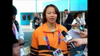 Interview with Pandelela at the London Olympics 2012 [upl. by Adnik]