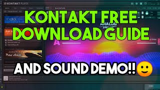 KONTAKT Free download and set up  SOUND DEMO of Free instruments  Hindi [upl. by Eceirtal]