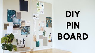 DIY Pin Board  Bulletin Board  Mood Board [upl. by Eibbor]