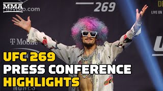 UFC 269 PreFight Press Conference Highlights  Oliveira vs Poirier Nunes vs Pena More [upl. by Ancell]