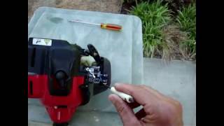 Easy Weed Eater Carburetor Adjustment To FIX  BOGGING DOWN  STARTING PROBLEMS  ROUGH IDLE [upl. by Brnaba]